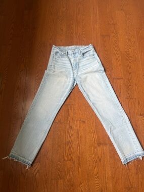 American Eagle Outfitters Light Wash Straight Leg Jeans